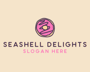 Handmade Sweet Donut Doughnut logo design