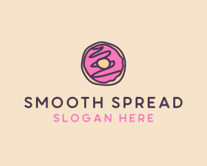 Handmade Sweet Donut Doughnut logo design