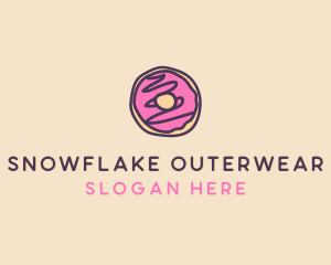 Handmade Sweet Donut Doughnut logo design