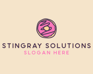 Handmade Sweet Donut Doughnut logo design