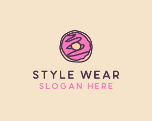 Handmade Sweet Donut Doughnut logo design