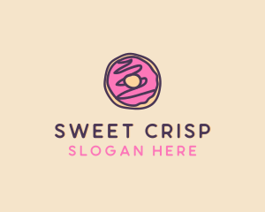 Handmade Sweet Donut Doughnut logo design