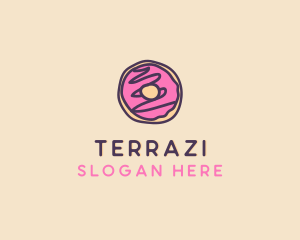 Handmade Sweet Donut Doughnut logo design