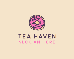 Handmade Sweet Donut Doughnut logo design