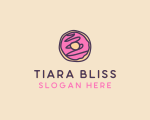 Handmade Sweet Donut Doughnut logo design