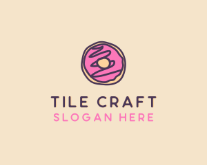 Handmade Sweet Donut Doughnut logo design