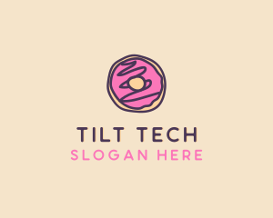 Handmade Sweet Donut Doughnut logo design