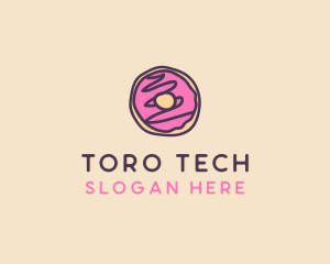 Handmade Sweet Donut Doughnut logo design