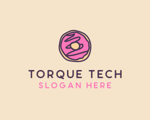 Handmade Sweet Donut Doughnut logo design