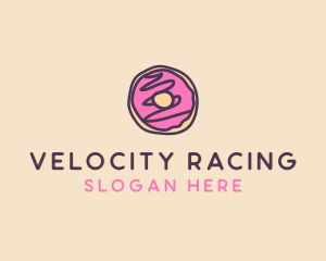 Handmade Sweet Donut Doughnut logo design