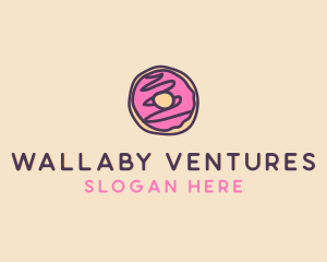 Handmade Sweet Donut Doughnut logo design