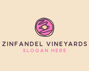 Handmade Sweet Donut Doughnut logo design