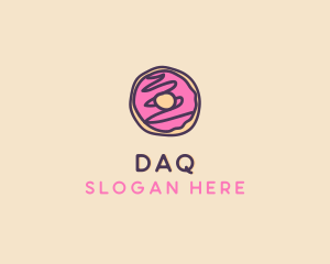 Handmade Sweet Donut Doughnut logo design