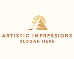 Egypt Pyramid Landmark logo design