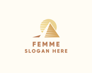 Egypt Pyramid Landmark logo design