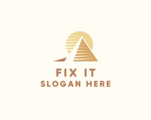 Egypt Pyramid Landmark logo design