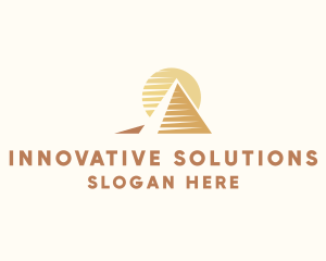 Egypt Pyramid Landmark logo design