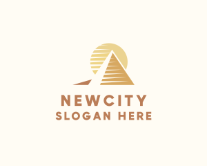 Egypt Pyramid Landmark logo design