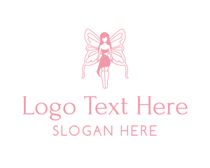 Lingerie - Fairy Nymph Woman logo design