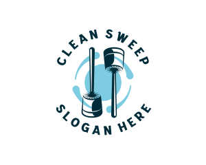 Mop - Mop Janitorial Cleaning logo design