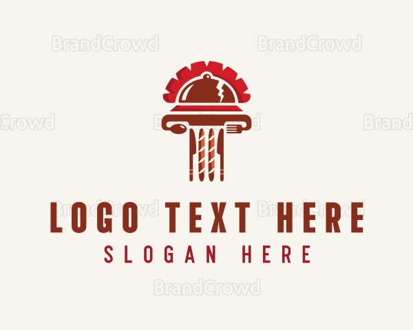 Roman Pillar Cloche Logo