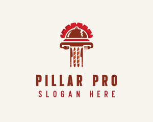 Roman Pillar Cloche logo design