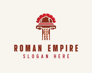 Roman Pillar Cloche logo design