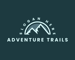 Mountain Peak Hiking logo design