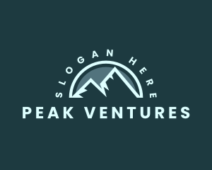 Mountain Peak Hiking logo design