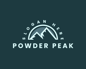 Mountain Peak Hiking logo design