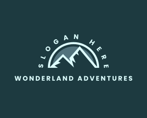 Mountain Peak Hiking logo design