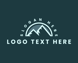 Mountain Peak Hiking Logo