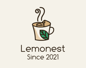 Latte - Monoline Sustainable Cafe logo design