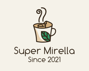 Herbal - Monoline Sustainable Cafe logo design