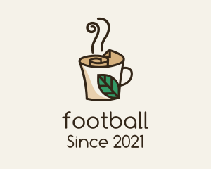 Cappuccino - Monoline Sustainable Cafe logo design