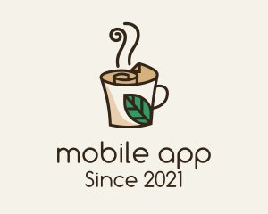 Coffee Shop - Monoline Sustainable Cafe logo design