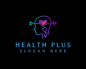 Mental Health Counseling Heart logo design