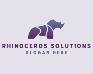 Rhinoceros - Wild Rhinoceros Brand logo design