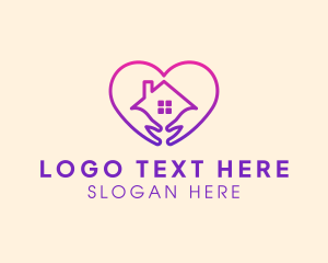 Institution - House Heart Shelter logo design