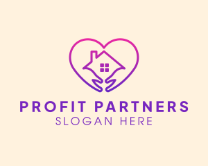 House Heart Shelter logo design