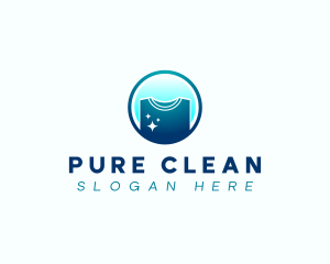 Laundry Shirt Clean logo design