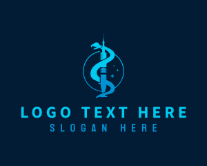 Nurse - Medical Healthcare Syringe logo design