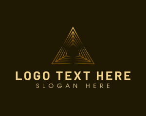 Strategy - Professional Pyramid Triangle logo design