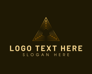 Number 13 - Professional Pyramid Triangle logo design