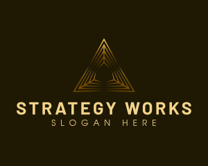 Professional Pyramid Triangle logo design