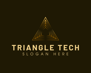 Professional Pyramid Triangle logo design