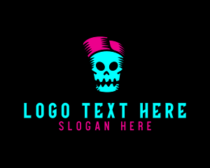 Mexican - Scary Skull Cap logo design