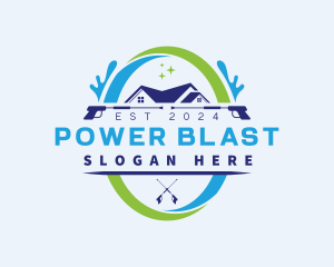 Power Cleaning Washer logo design