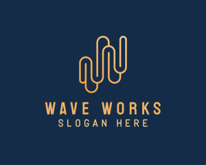 Generic Waves Agency logo design