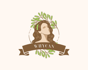 Salon - Beauty Wreath Woman logo design